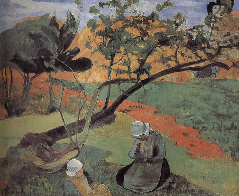 Paul Gauguin Brittany landscape China oil painting art